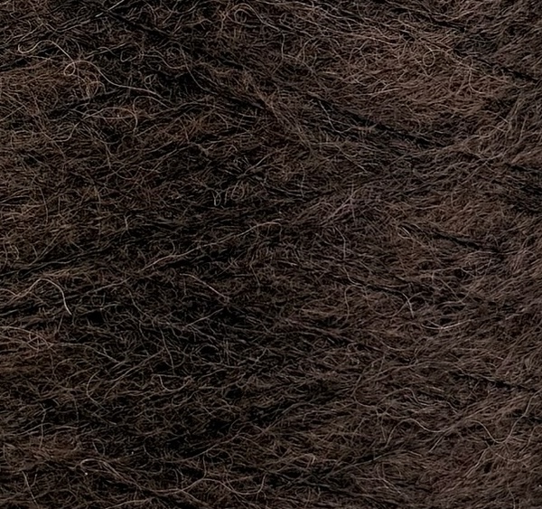 Lanificio dell’Olivo Art. Noir 2300m/100g – Super Kid Mohair & Baby Alpaka col. Kühles Braun Mélange
